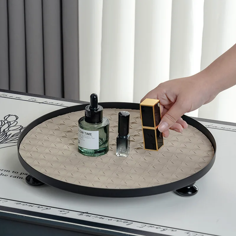 Luxury Skincare Tray - Vassoio Decorativo da Tavolo in Legno