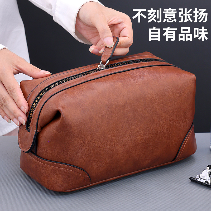 Luxury Skincare Men - Borsa da Toilette Portatile di Lusso