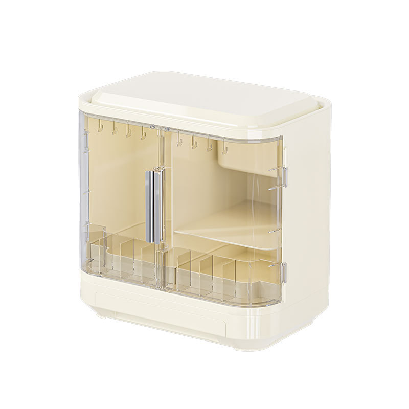 Luxury Skincare Tools - Scatola porta cosmetici con specchio, scaffale